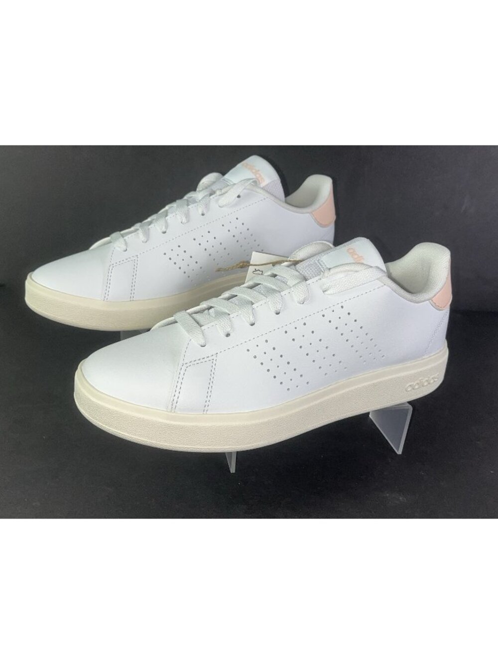 New ADIDAS Advantage 2.0 Shoes Women's Sneaker Size US 8.5 White Pink IH1692